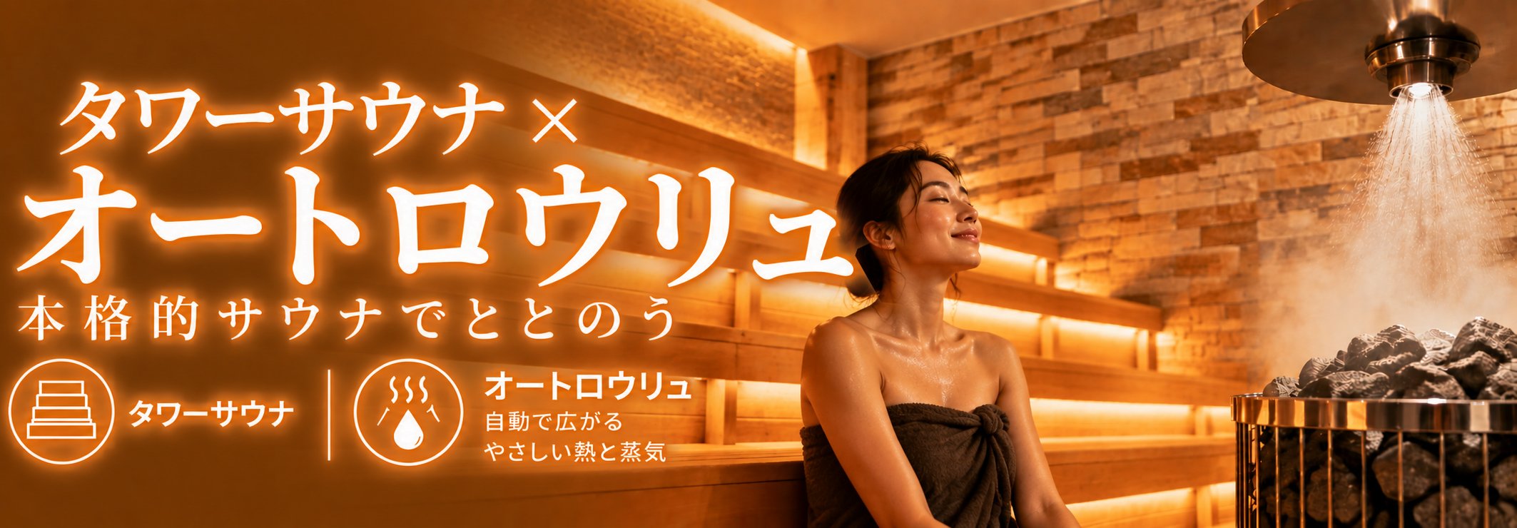 タワーサウナ×オートロウリュ、本格的サウナでととのう